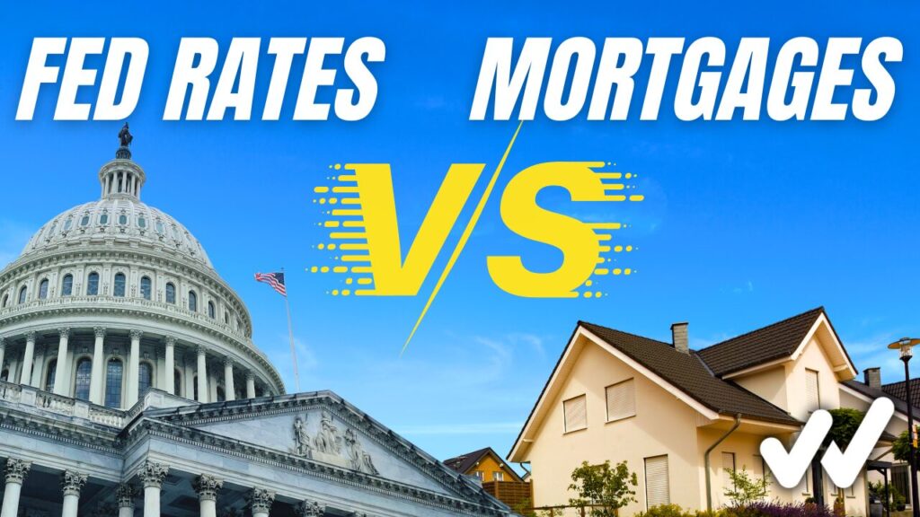 Federal funds rates vs mortgage interest rates