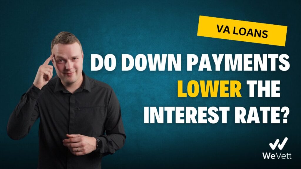 how does a down payment affect interest rate