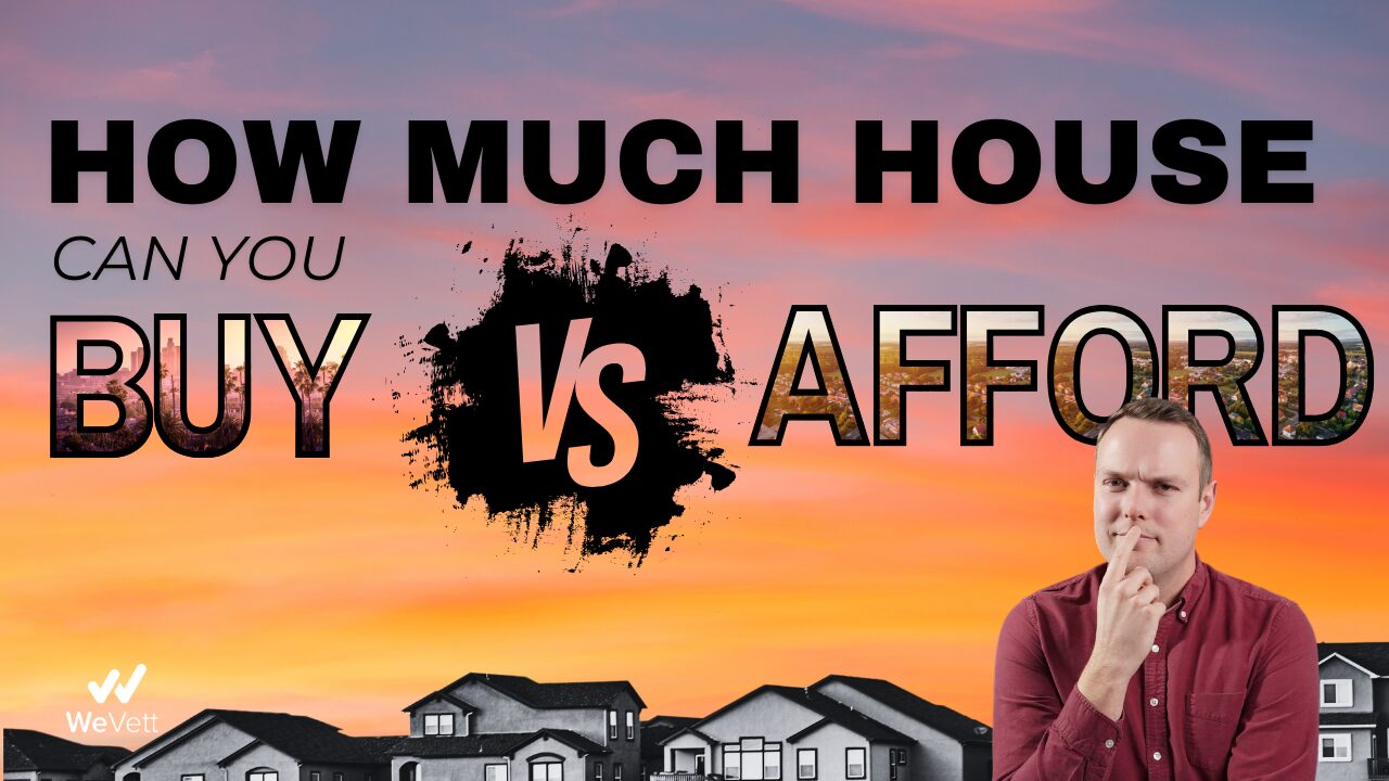 how much house you can buy vs how much you can afford