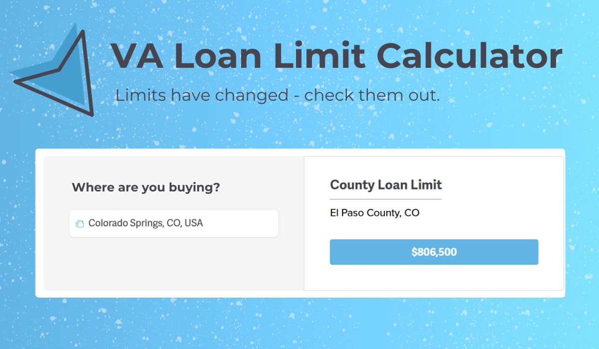 Check out the updated military and VA Loan Limits Calculator and find your limit by zip code, county or city name.